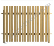 Забор деревянный штакетник №2 h=2,0 м